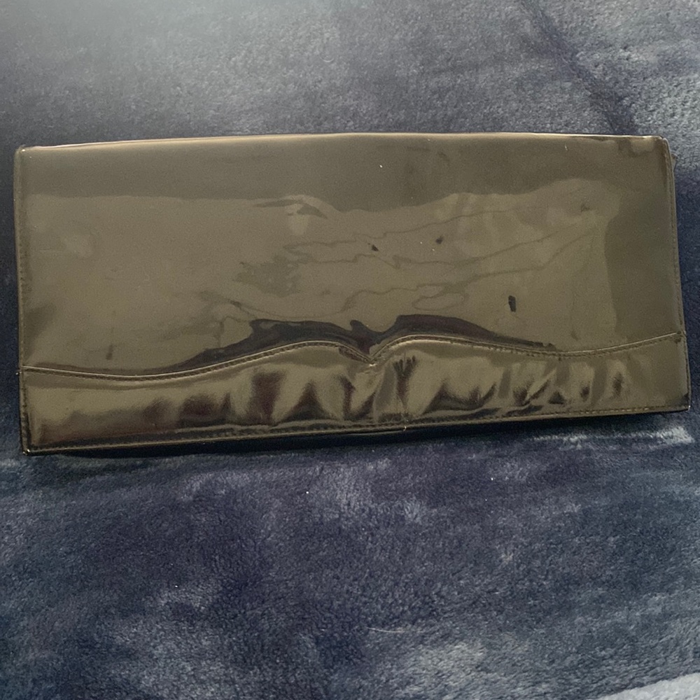 Vintage Block Patent Leather Clutch